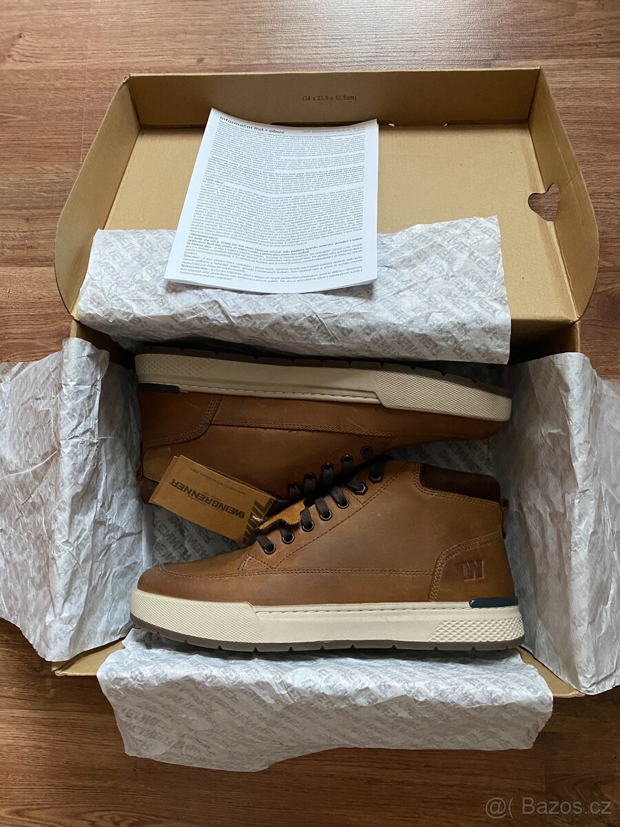 Nové pánské kožené podzimní/zimní boty Weinbrenner - č. 42 - 3