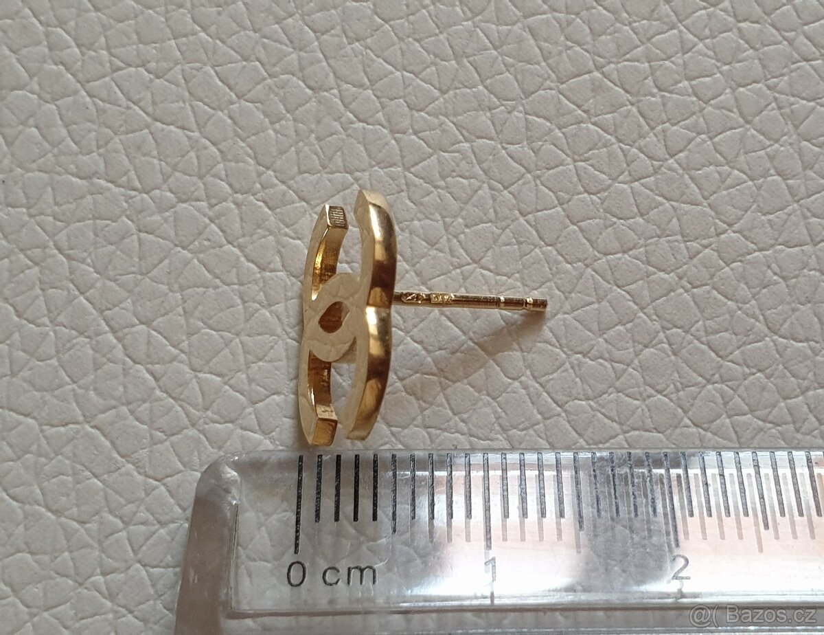 Zlaté náušnice 1,4 cm - 3