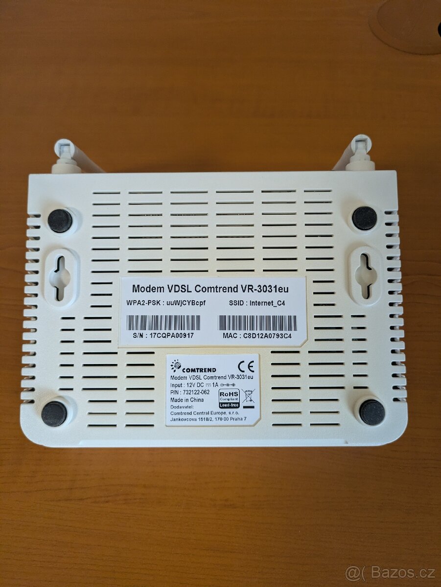 VDSL Modem Comtrend VR-3031eu 100Mbit, Wifi 2,4GHz - 3