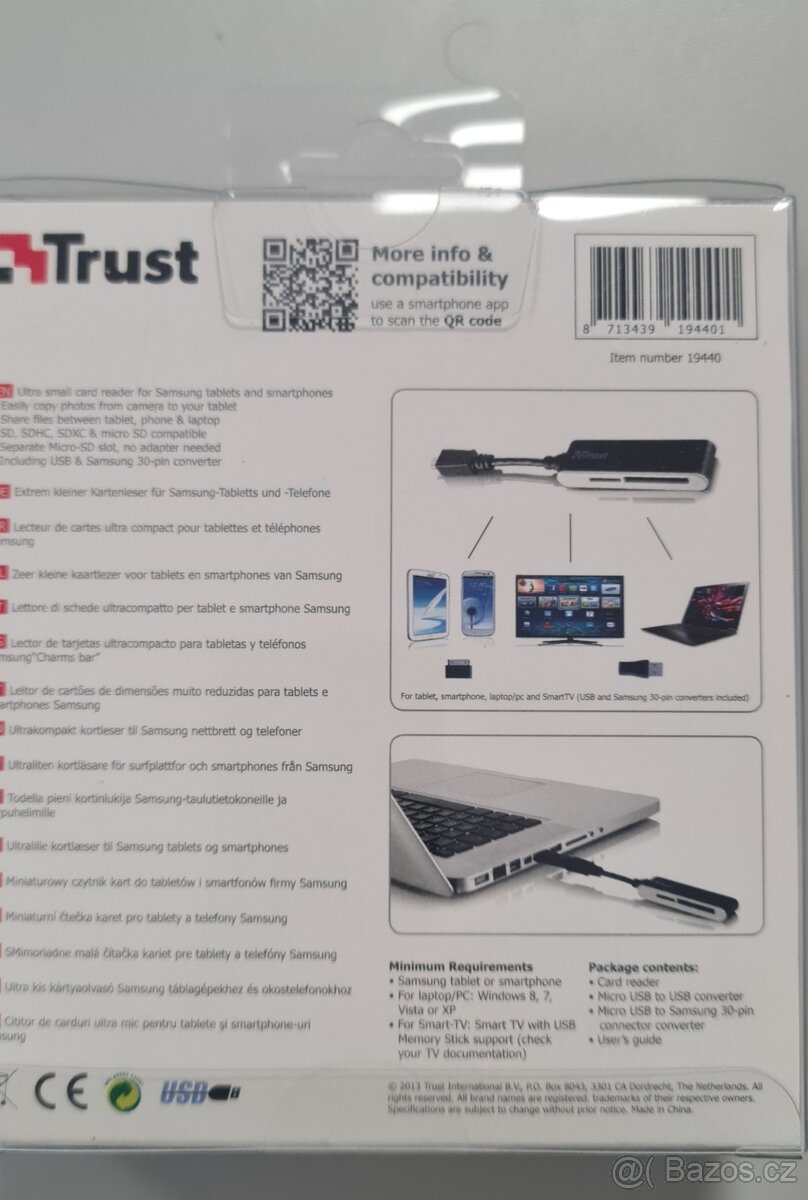 čtečka TRUST for Samsung tablets,phones - 3