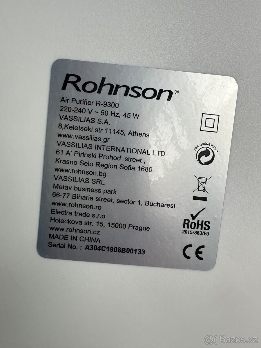 Rohnson R-9300 Compact Air Care - Čistička vzduchu - 3