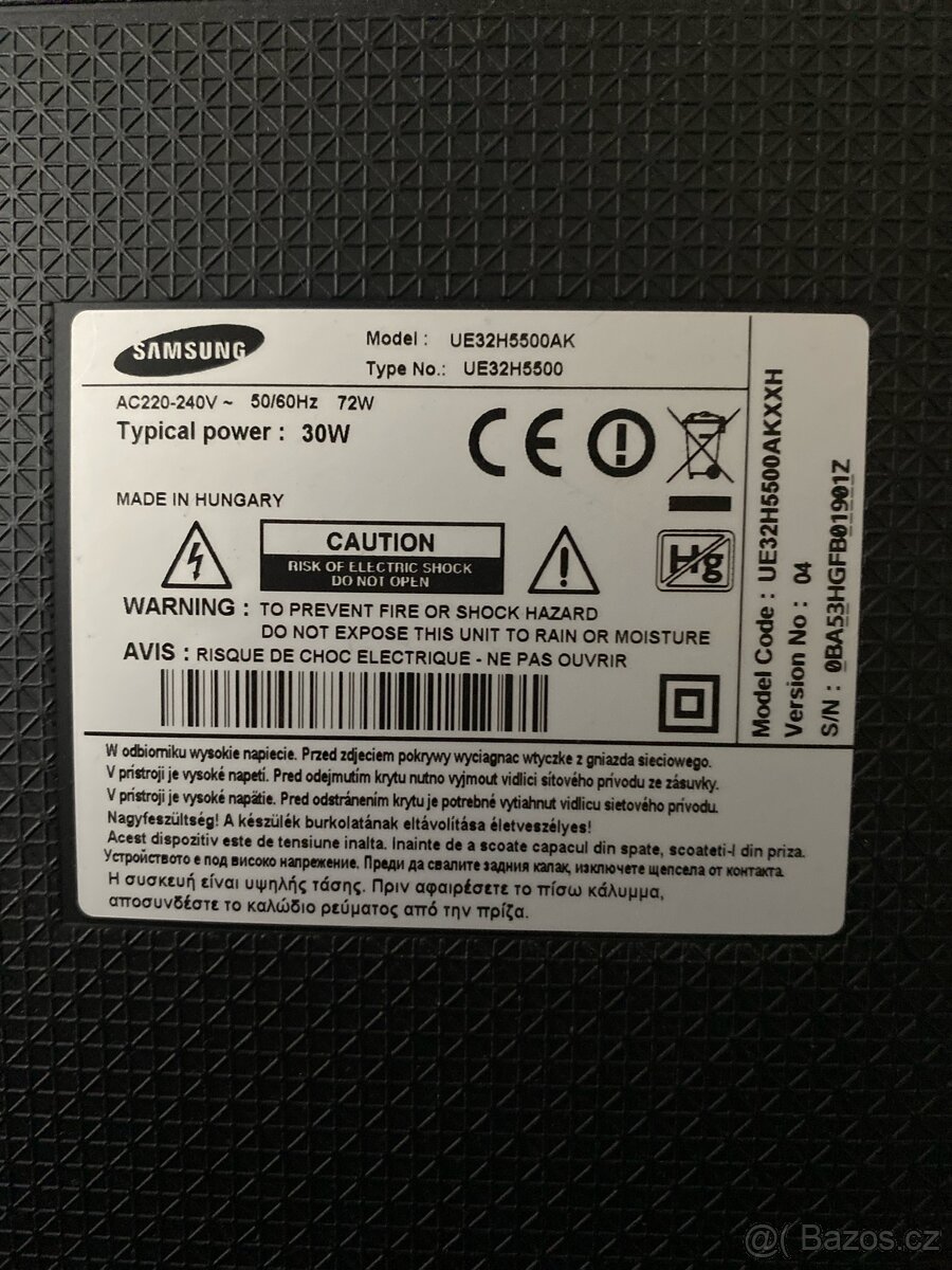 TV Samsung UE32H5500AK - 3