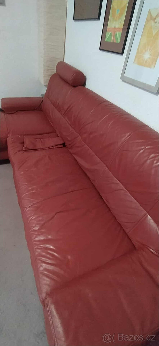 kožená sedací souprava - 3
