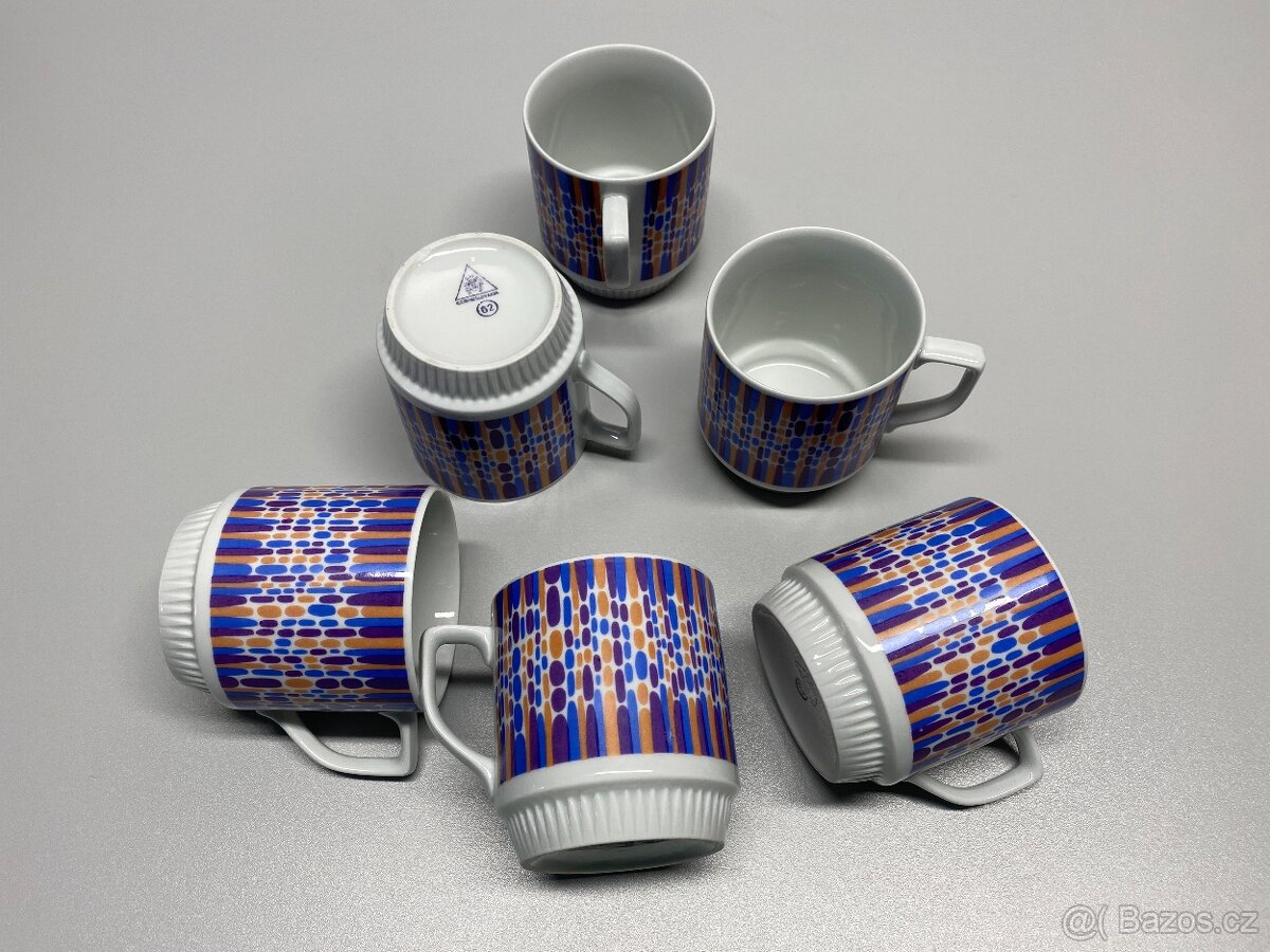 hrneček retro hrneček starý hrneček hrnečky sběratelské sada - 3