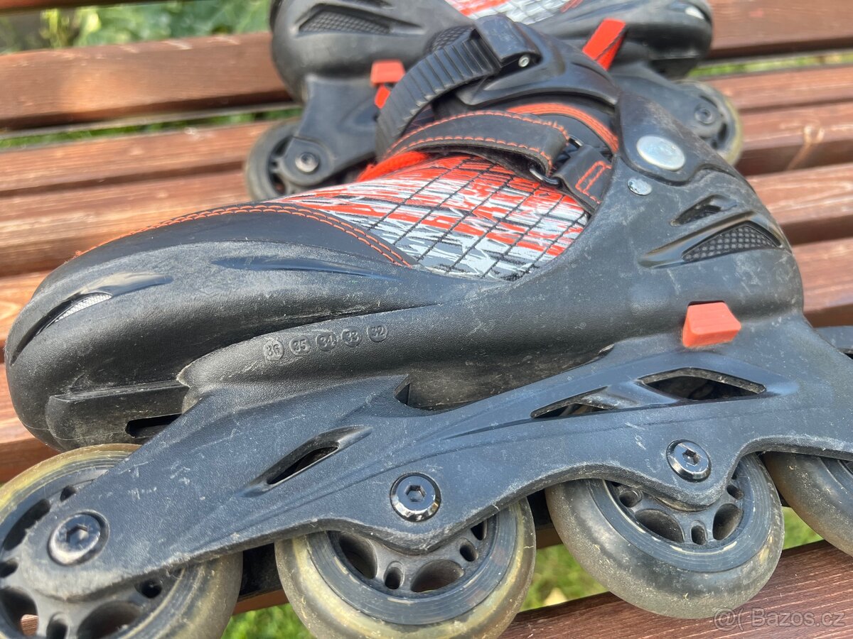 Kolečkové brusle nastavitelné vel. 32-36 - 3