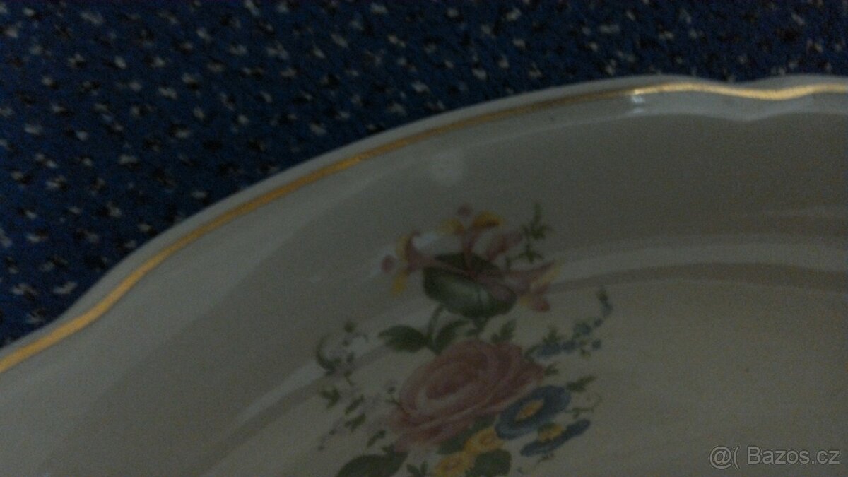 Porcelánová mycí souprava džbán, umyvadlo, mýdlo - 3