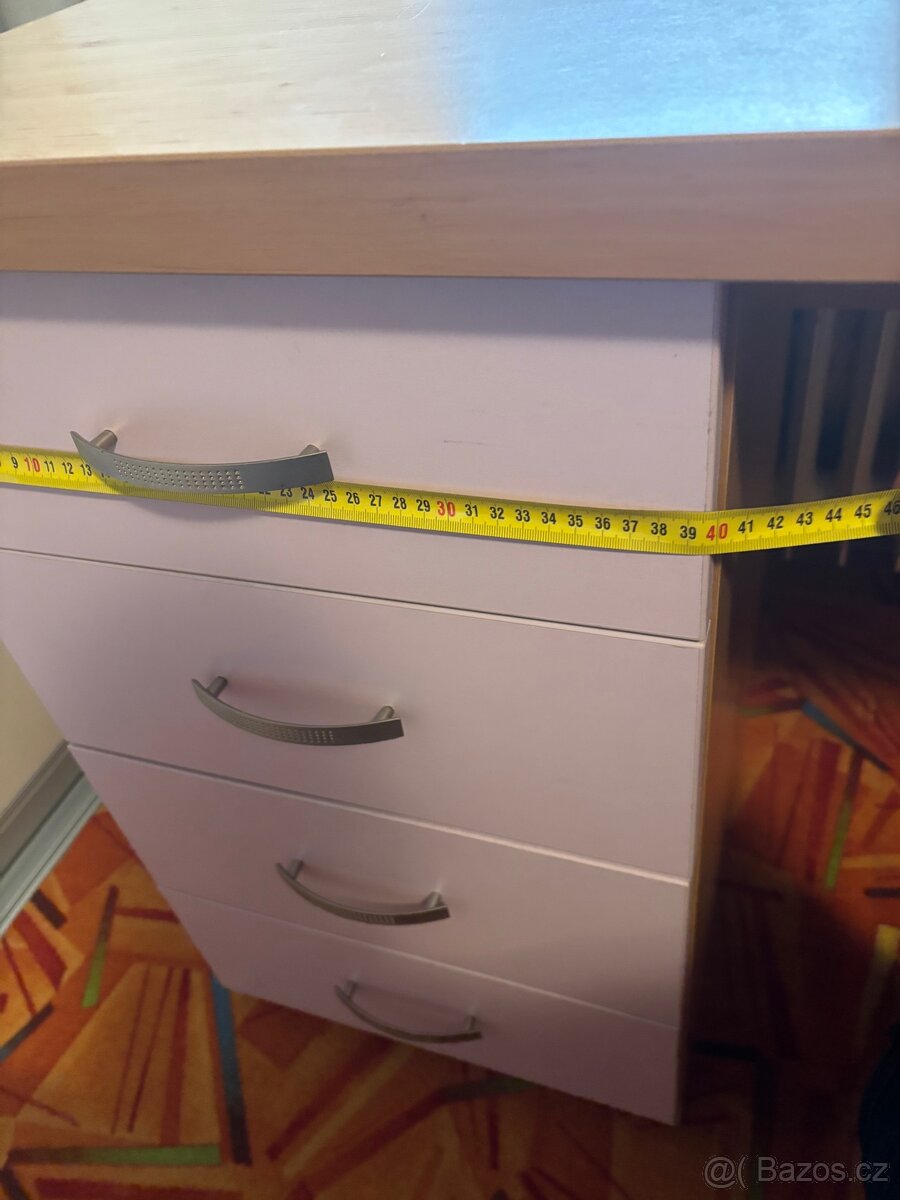 Psací stůl pro děti, 110 x 60 x 74 cm, dřevěný - 3