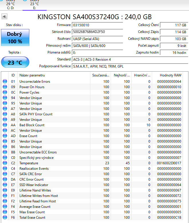 Kingston SSD 240GB A400 SATA3 2.5 2 - 3