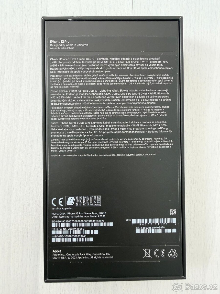 Apple Iphone 13 Pro 128GB modrý – baterie 91% - 3