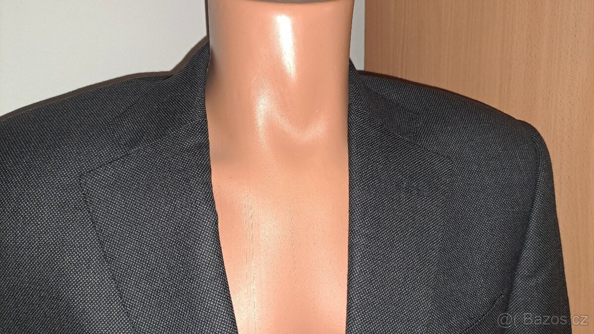 Pánské šedé sako Marks&Spencer/38-M/2x53cm - 3