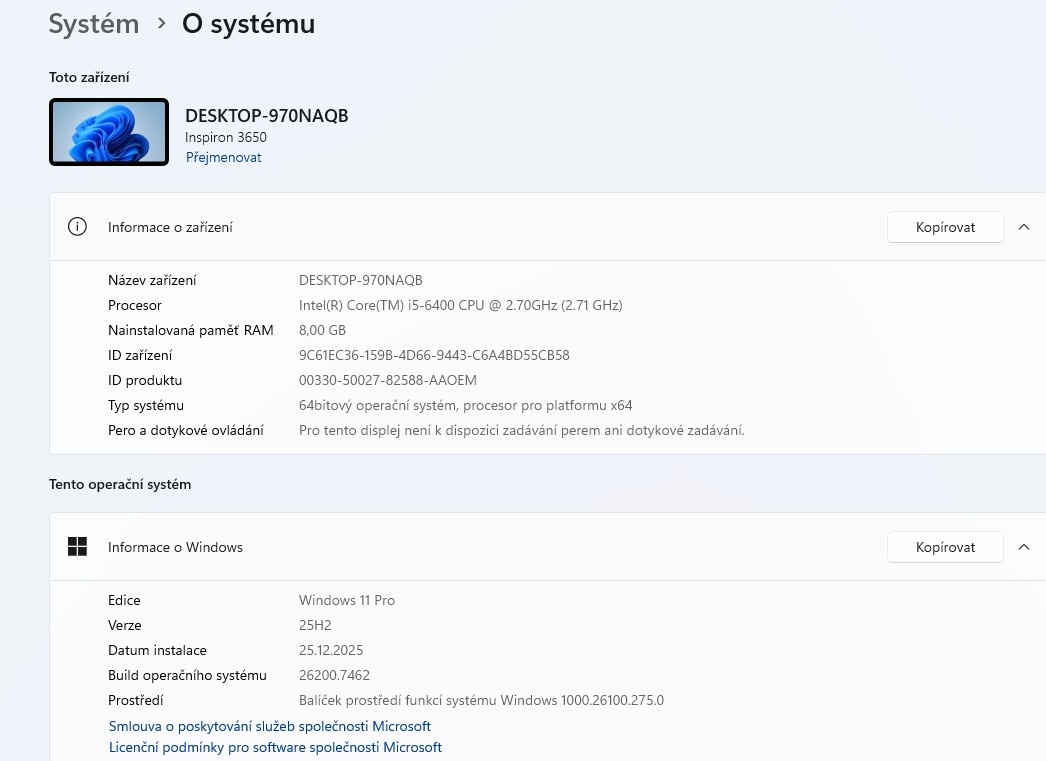 Dell Inspiron 3650,i5-6400,WIN 11,HDD 1TB,RAM 8GB,monitor - 3