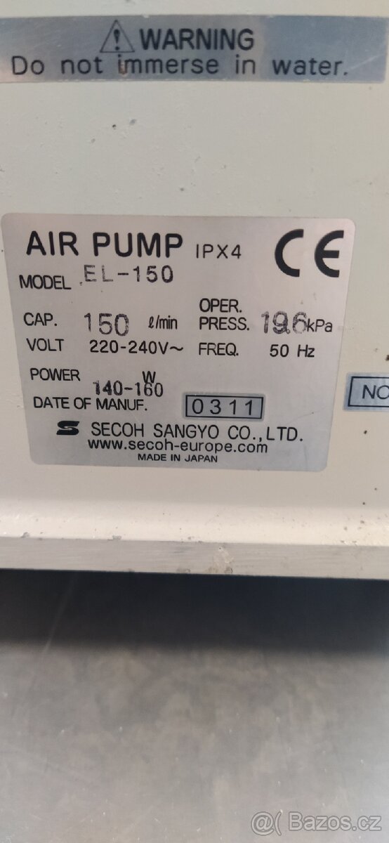 Dmychadlo Secoh AIR-PUMP EL-150 - 3