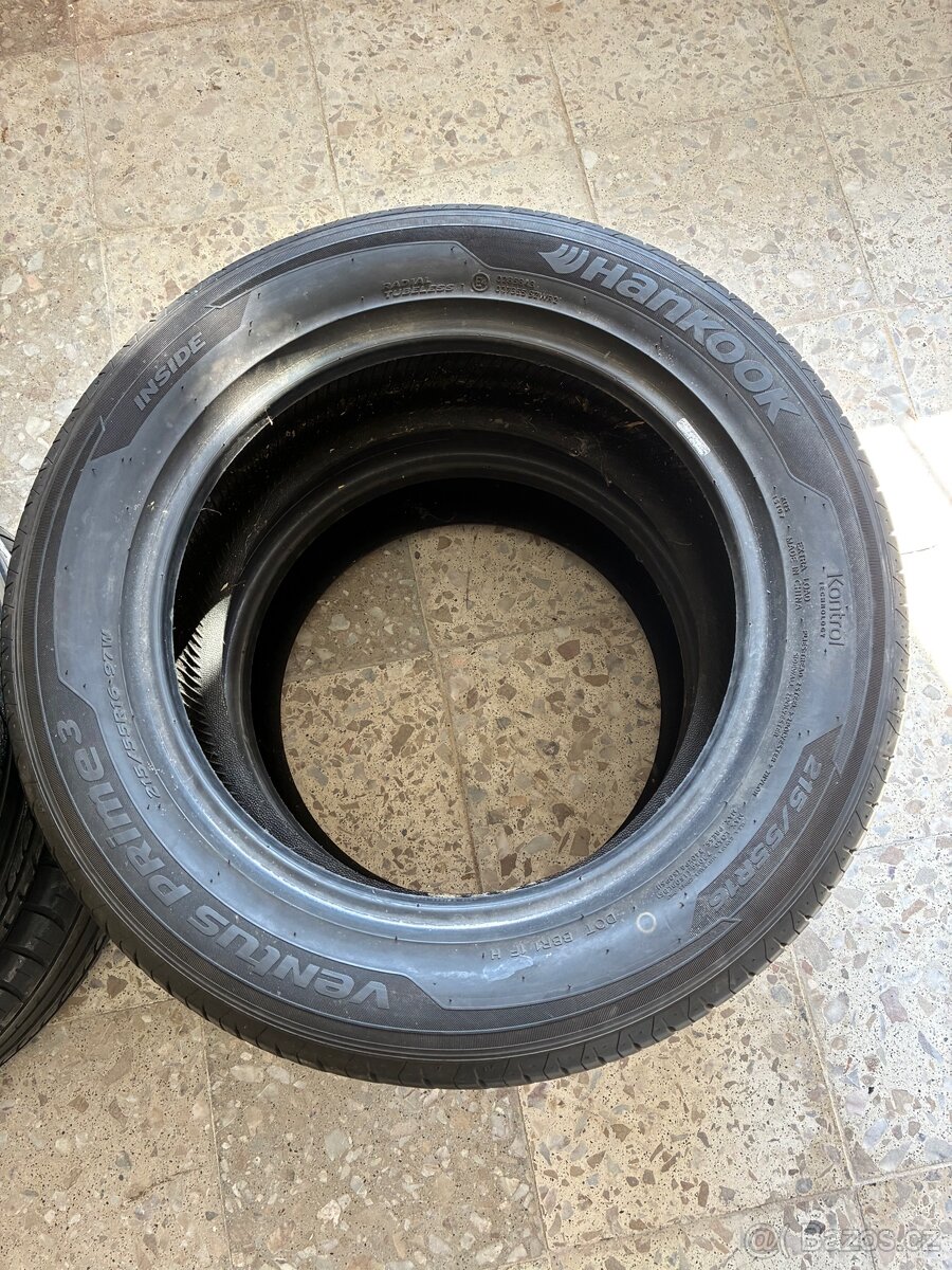 4ks letních pneu 215/55 r16 - 3