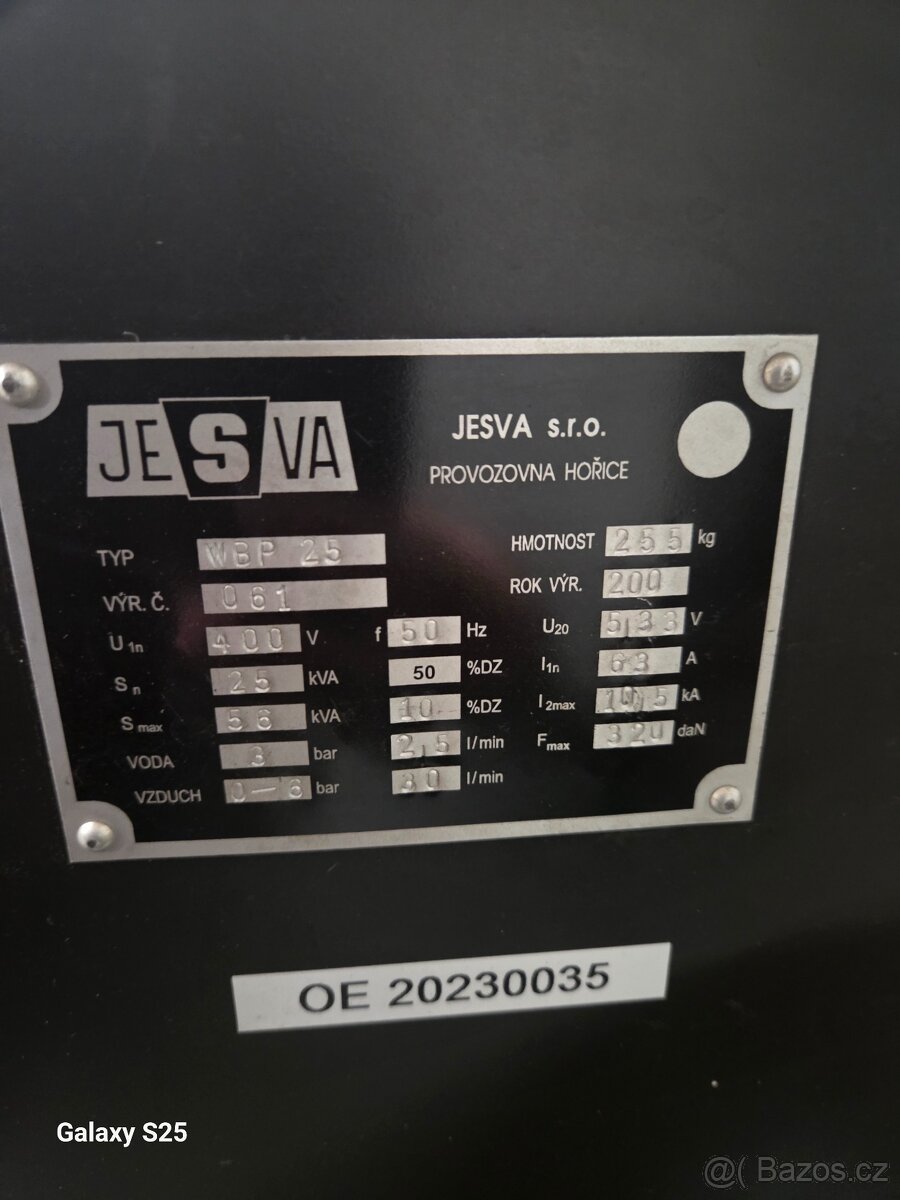 Bodová svářečka JESVA WBP 25 - 3