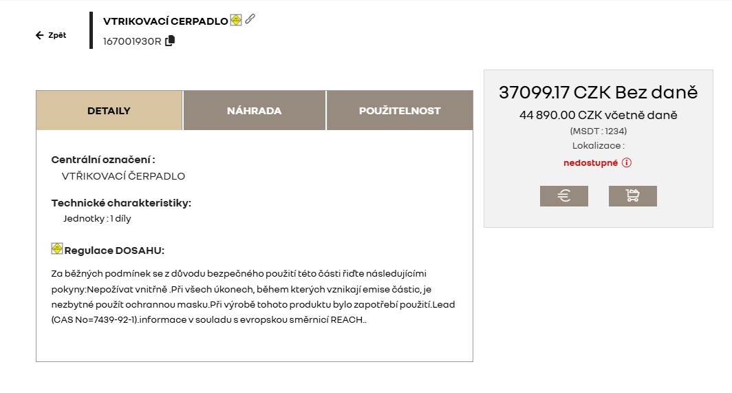 Vysokotlaké čerpadlo Renault Master - 3