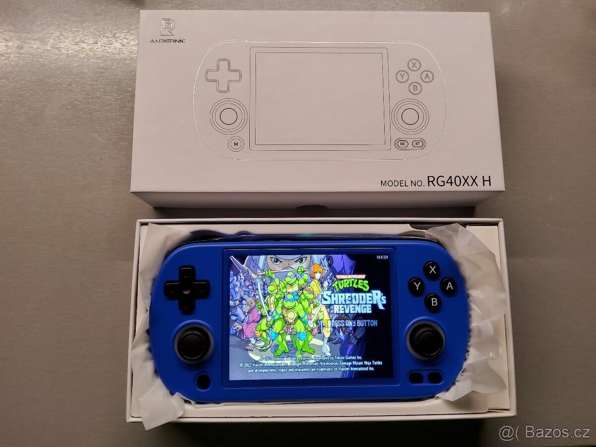 Retro Konzole Anbernic RG40xxH Modrá 64gb stock - 3