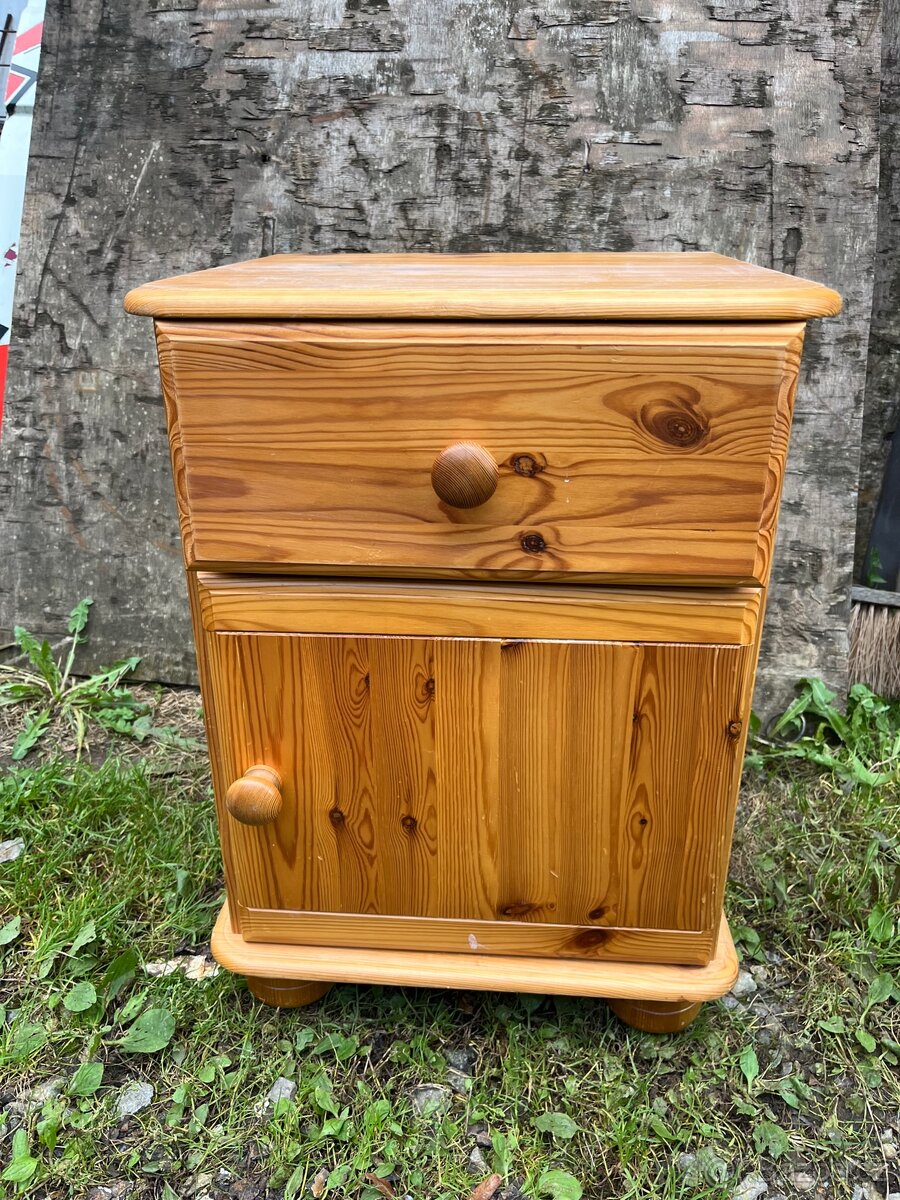 Komoda skřínka - noční stolek masiv - 3