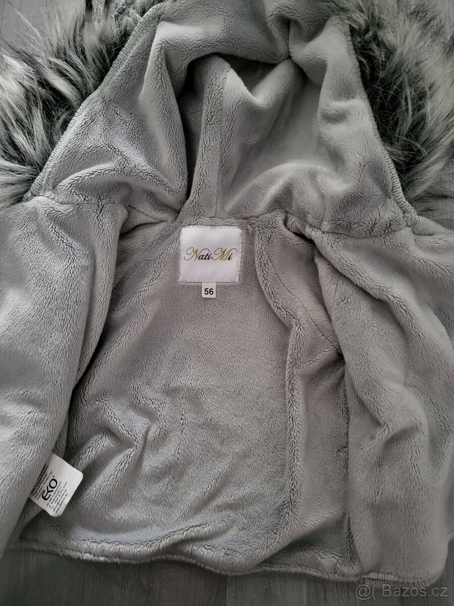 Krásný zateplený svetr pro miminka 56 - 3