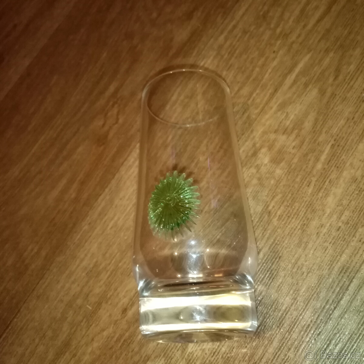 Prodám staré skleničky asi Moser a skleněnou fajfku, slona - 3