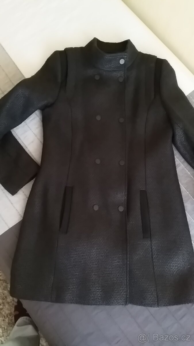 Teplý dámský 3/4 kabát z Camaieu vel. 38 - 3