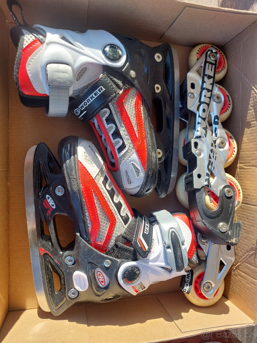 2 +1 kolečkové a lední brusle - 3