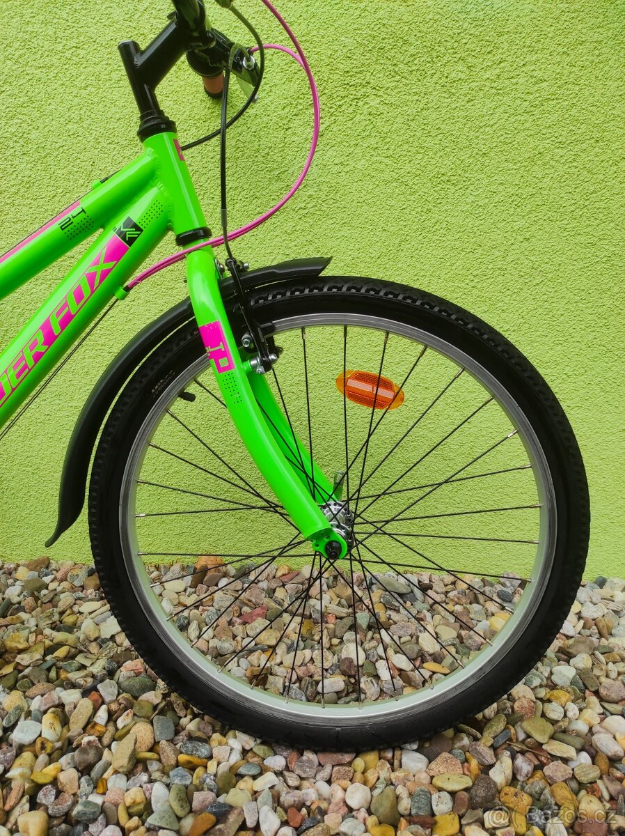 Značkové dětské kolo LEADER FOX 24" (ZELENÁ) - 3