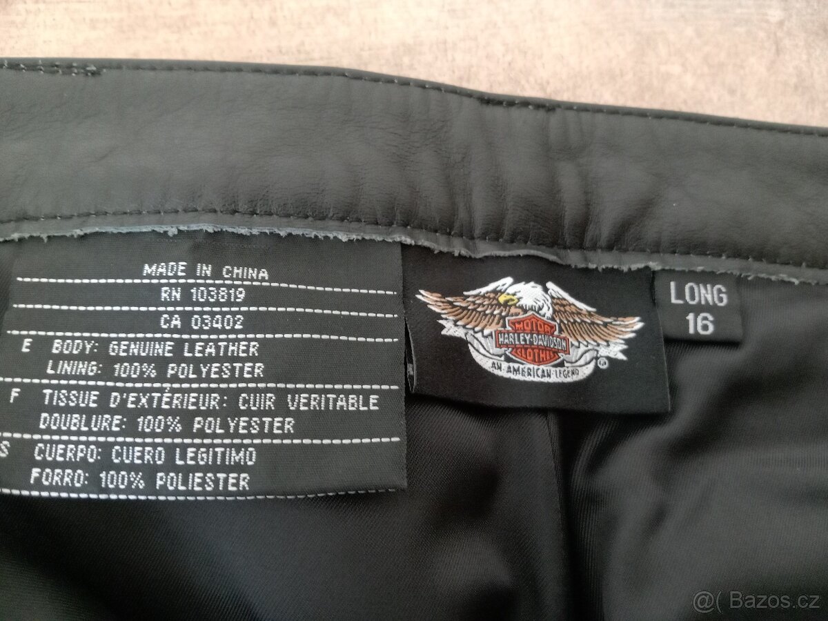 Harley Davidson kožené kalhoty - 3