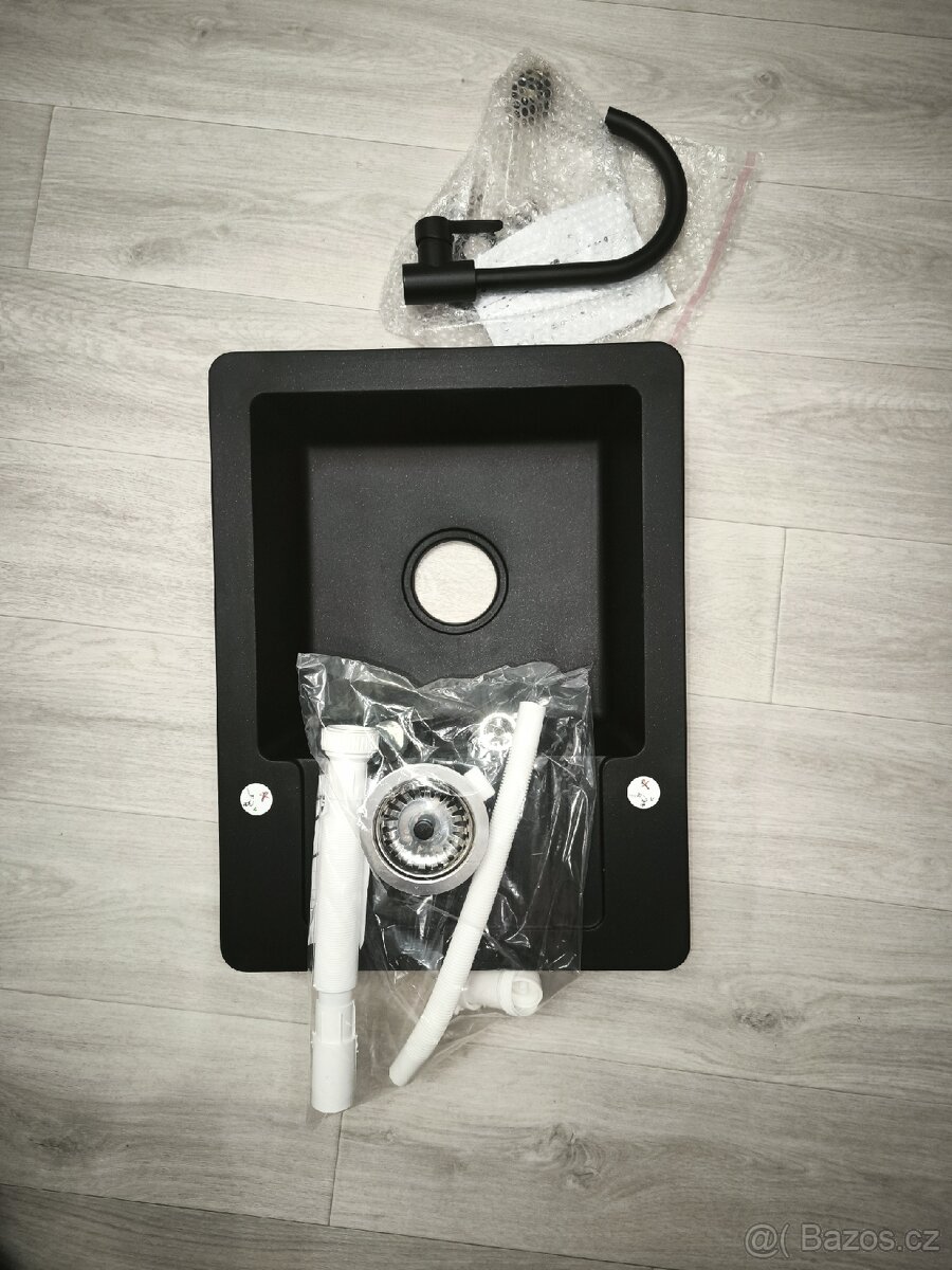 Nový granitový dřez s baterií sifon - 3