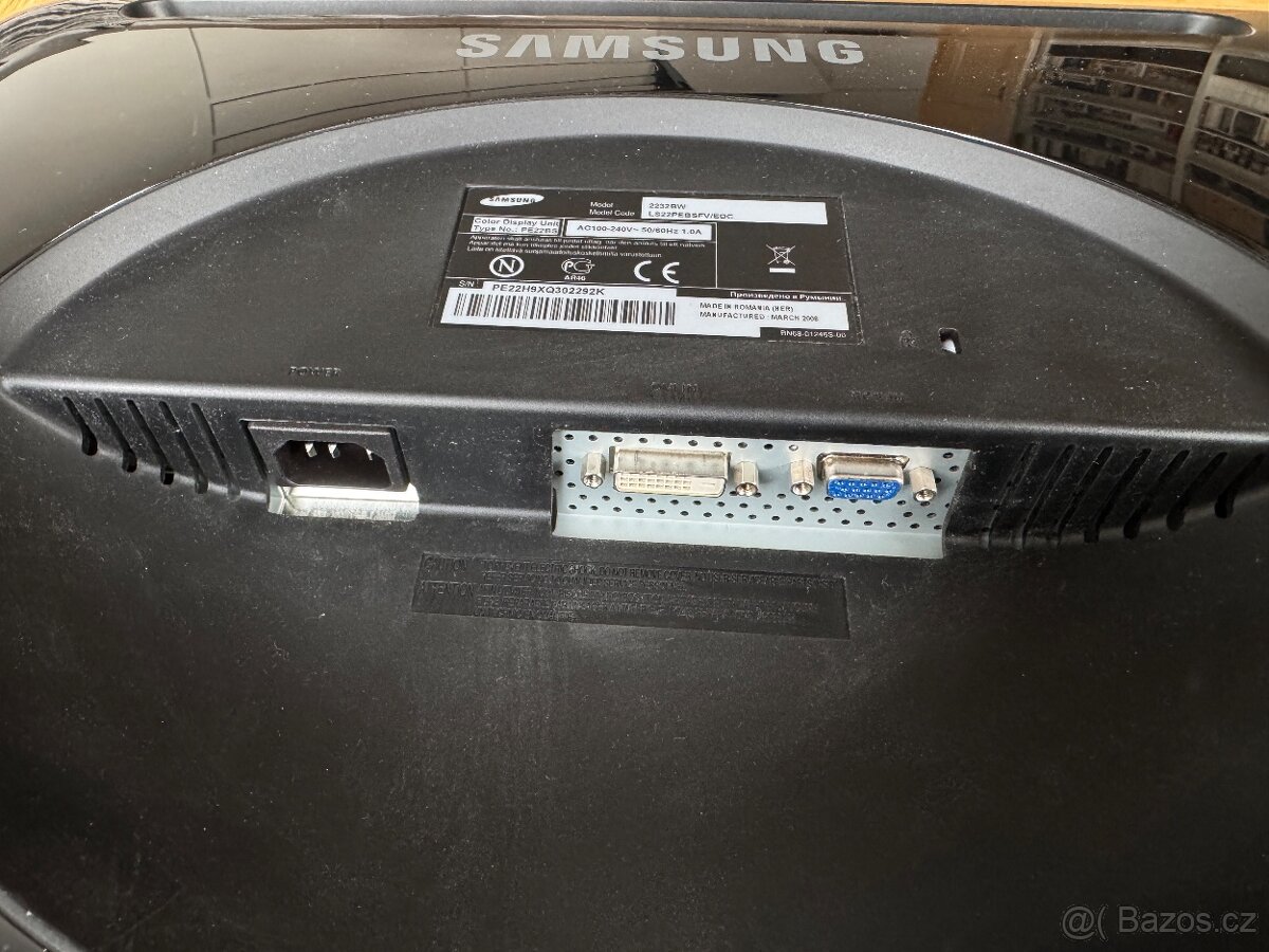 Monitor Samsung 2232BW, 22 palců - 3