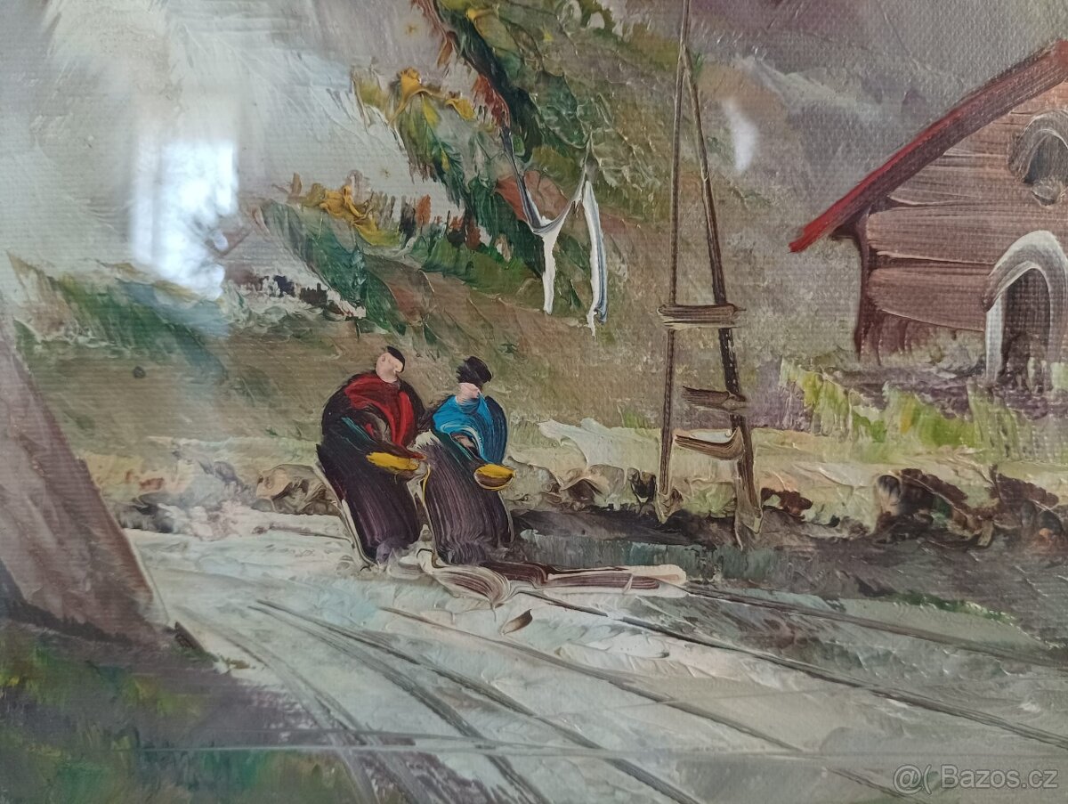 ENEDINA PINTI ZAMBRINI? OBRAZ OLEJ NA PLÁTNĚ - 3