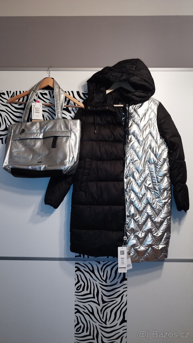Nová dámská bunda a kabelka . Bunda velikost S. Velikost 36 - 3