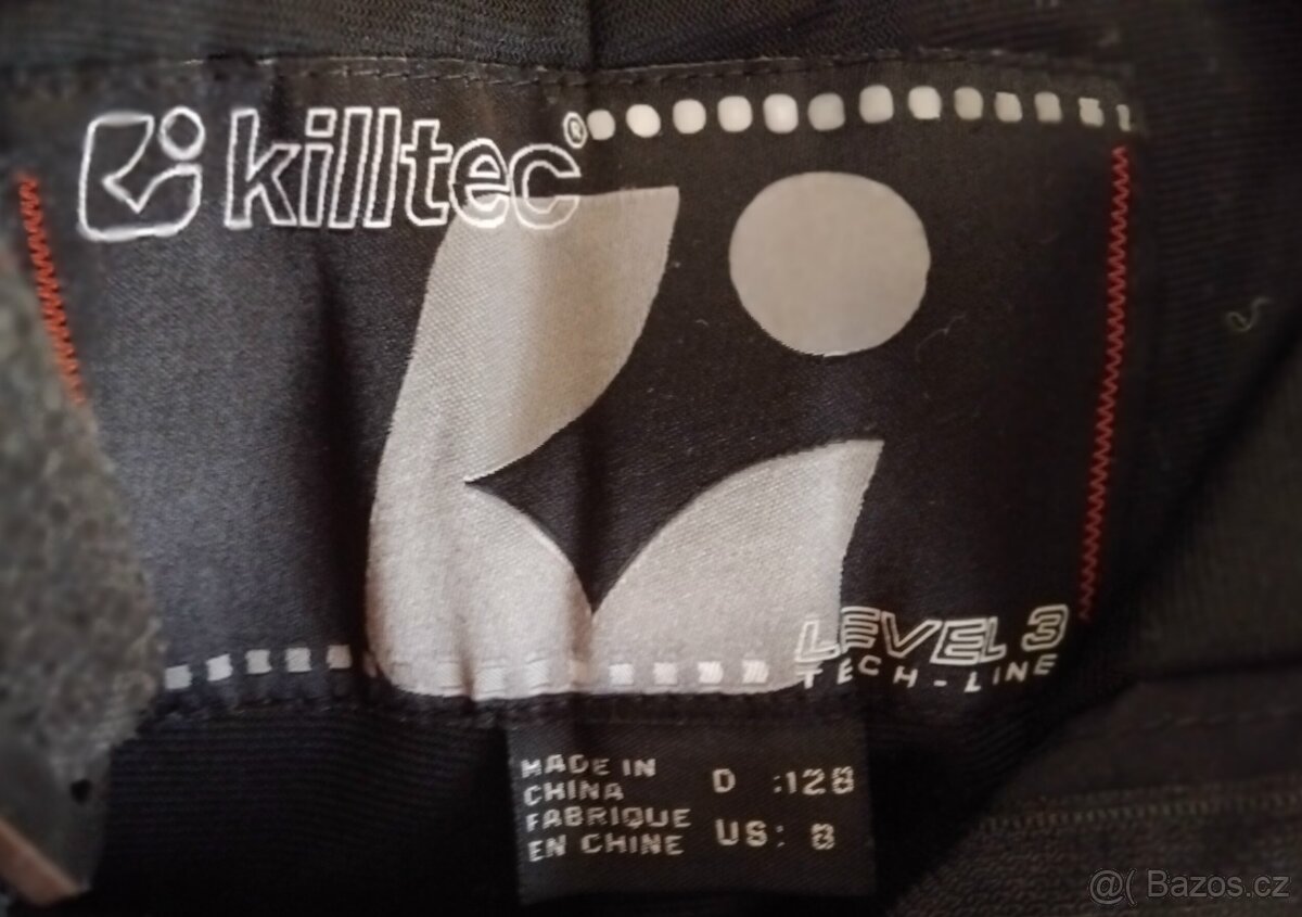 Oteplovačky/lyžařské kalhoty, membrána, vel. 128,zn. KILLTEC - 3