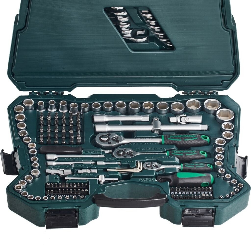 Gola sada 1/4", 3/8" a 1/2" - 215 dílů Mannesmann 98430 - 3