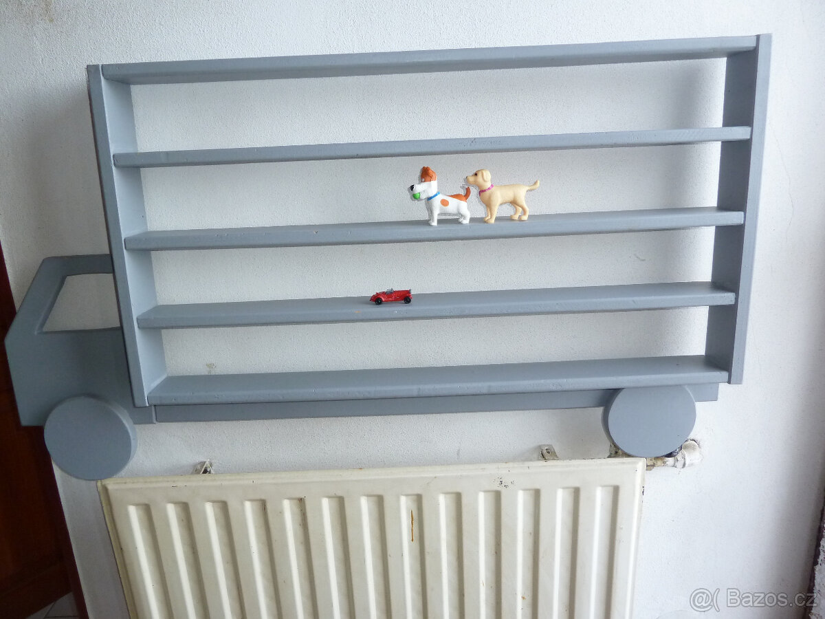 Polička na angličáky,autíčka i jiné figurky - 3