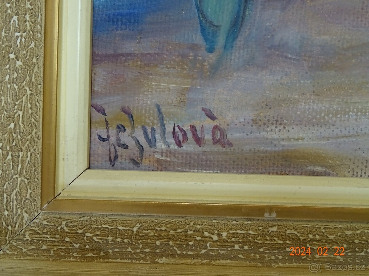 Obraz malířka Zezulová, Slunečnice - 3