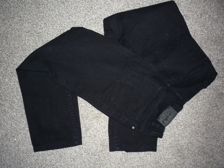 Černé džíny, rifle zn C&A, vel 146 - 3