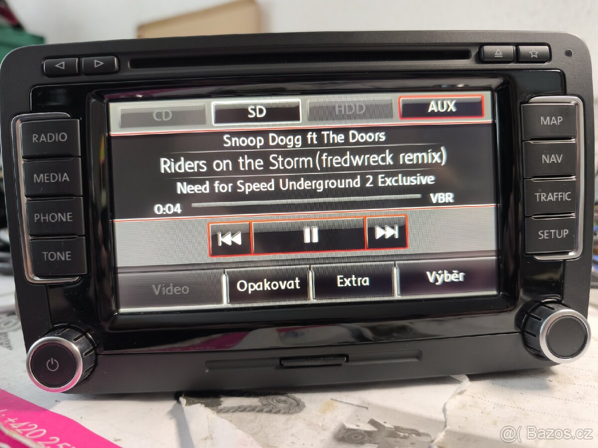 VW RNS510 3C8035686B LED SSD DAB aktualizované - 3