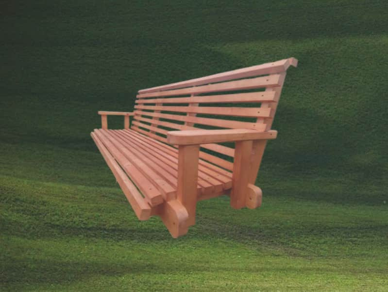 Dřevěná houpačka bez konstrukce - 3