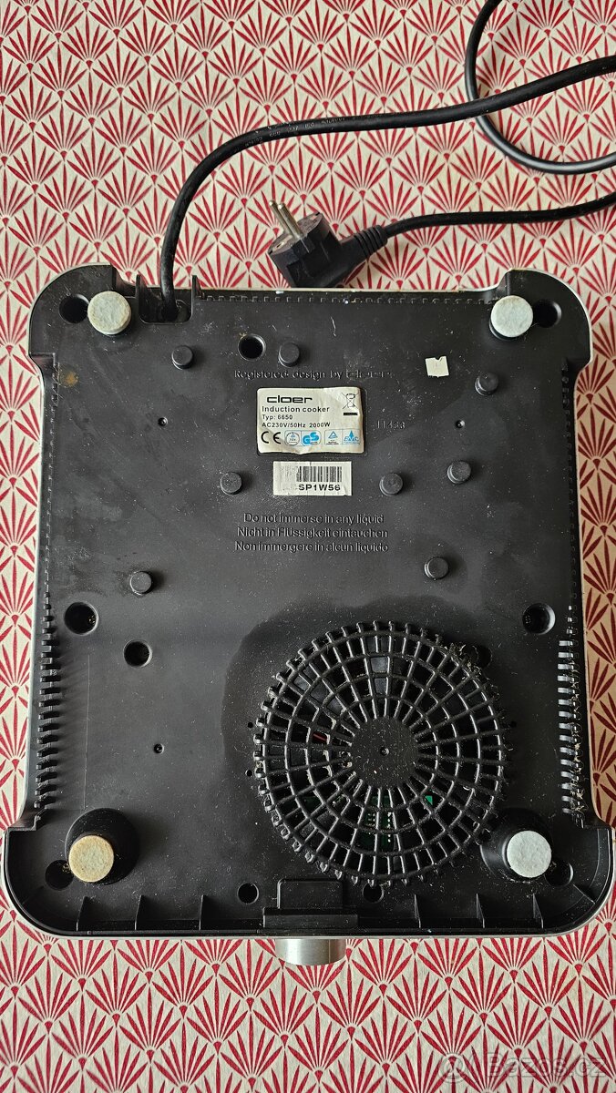 Jedno plotýnkový indukční sklokeramický vařič - 3