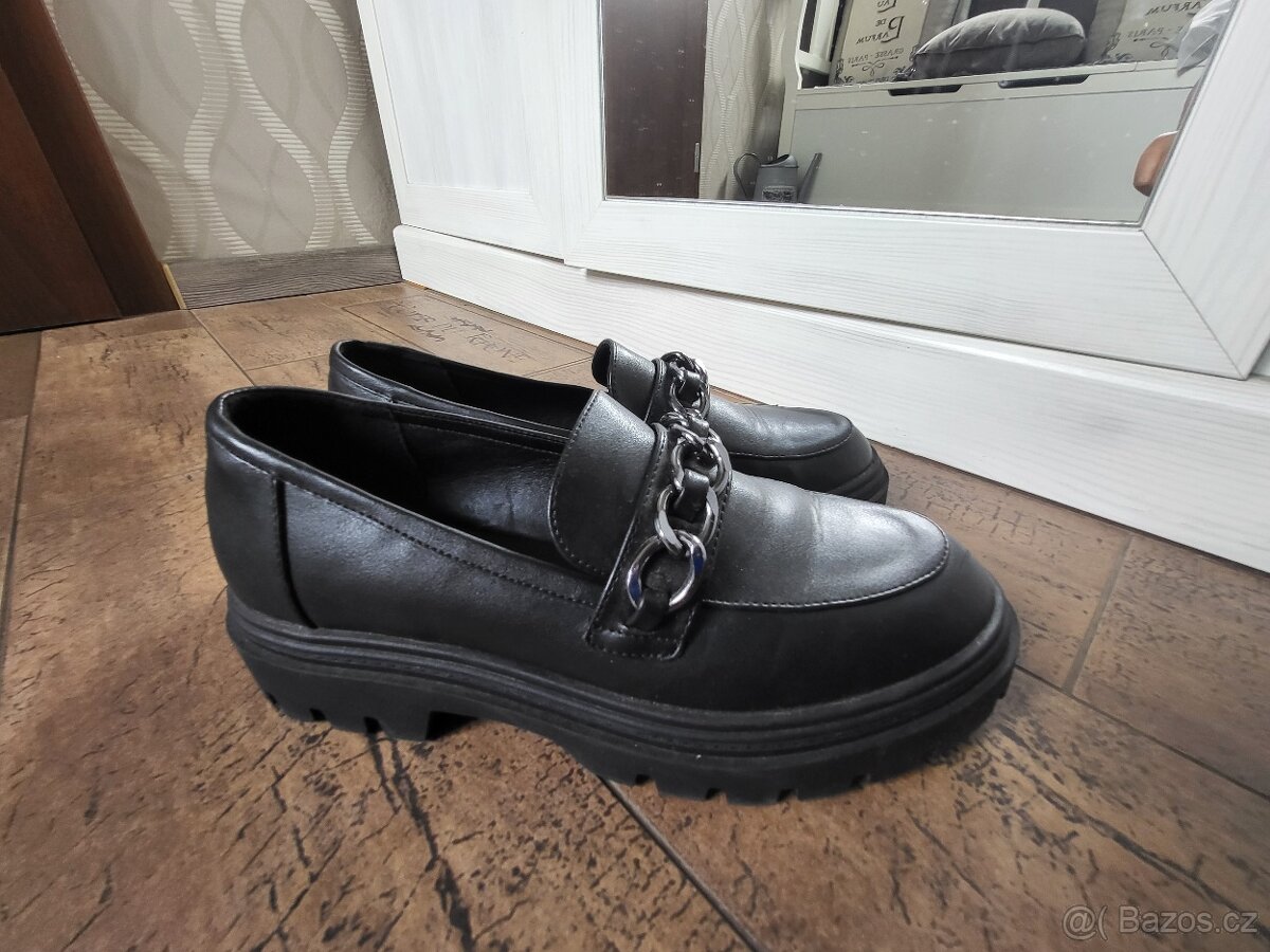 MOKASÍNY vel.41 zn.CATWALK ČERNÉ MODERNÍ - 3