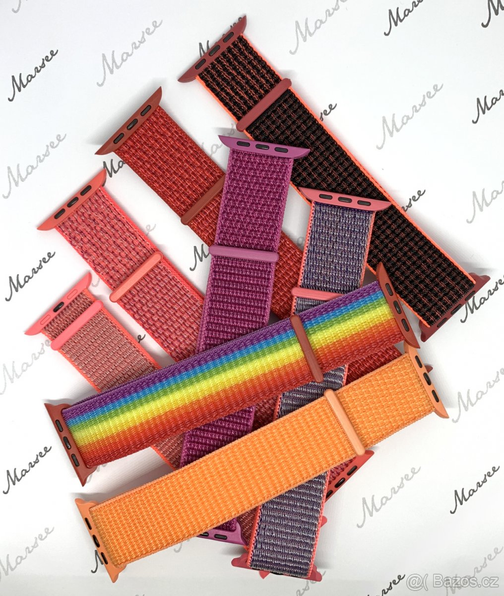 Nylon řemínek pásek pro Apple Watch 38 40mm nebo 42 44mm - 3