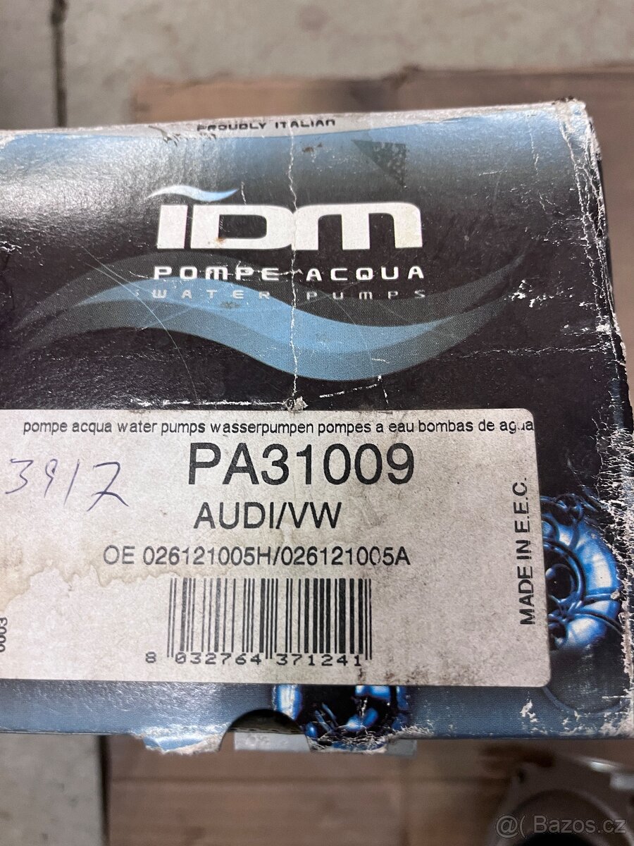 Vodní pumpa VW Corrado, Golf I, Audi A6, 80, Coupe - 3