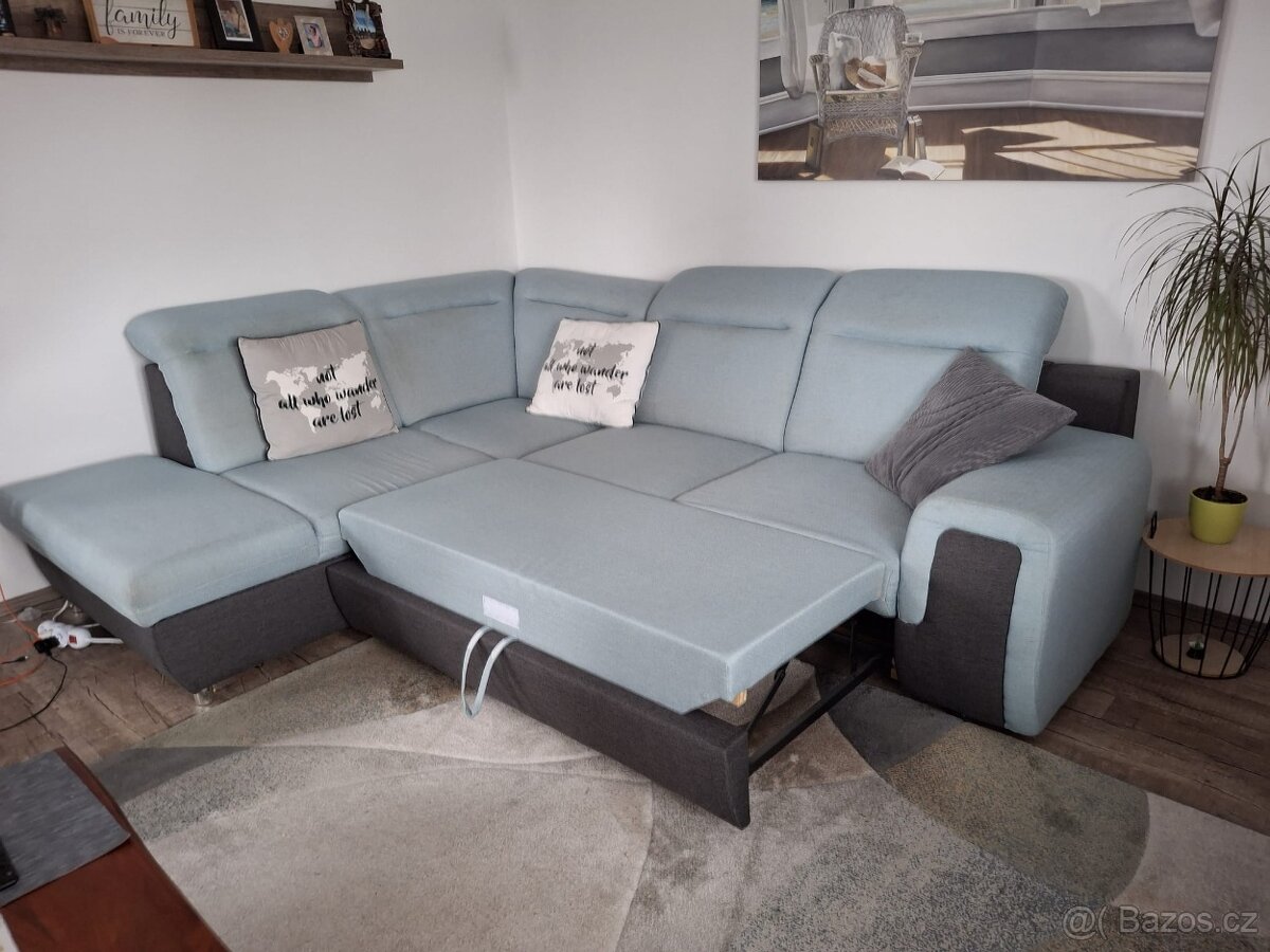 Rozkládací sedací souprava s úložným prostorem - 3