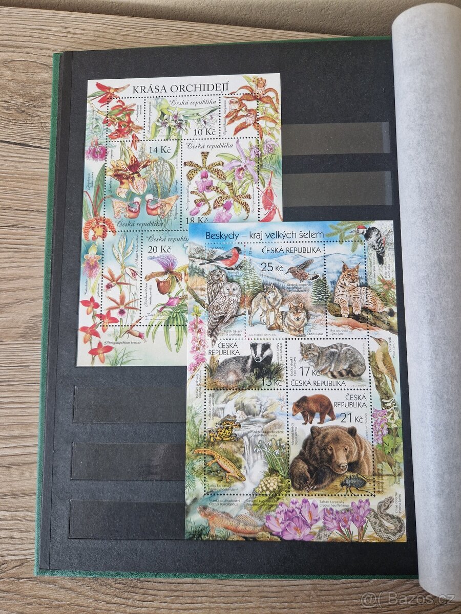 Poštovní známky ČR - aršíky v albu. - 3