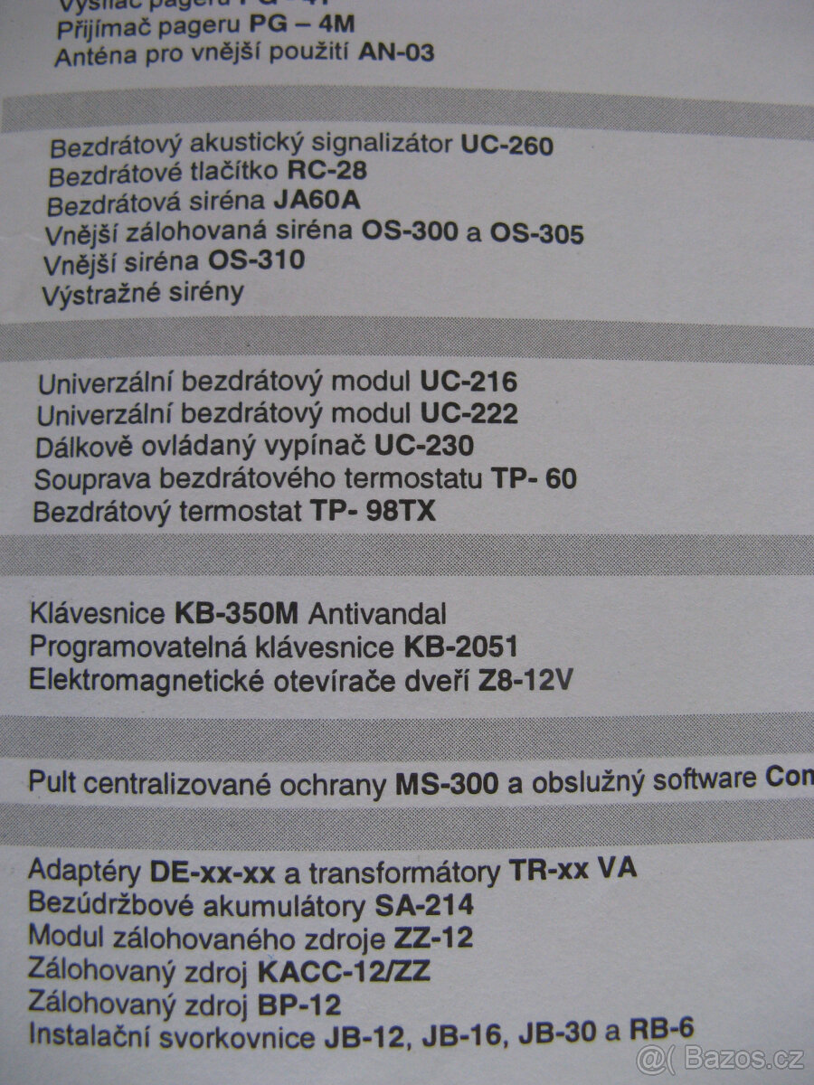 katalog elektr. zabezpečení Jablotron - 3