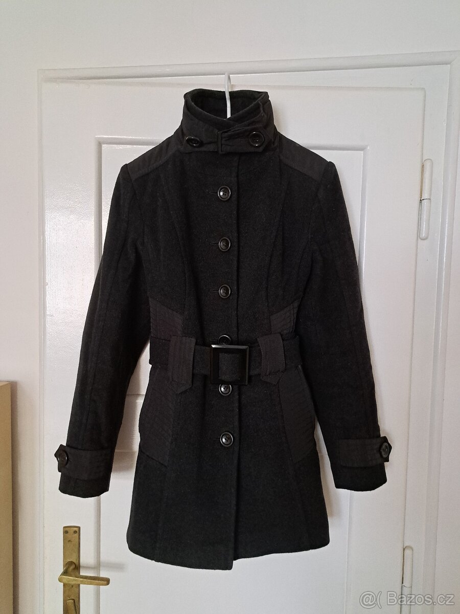 Dámský černý kabát Texhal vel. 38 - 3