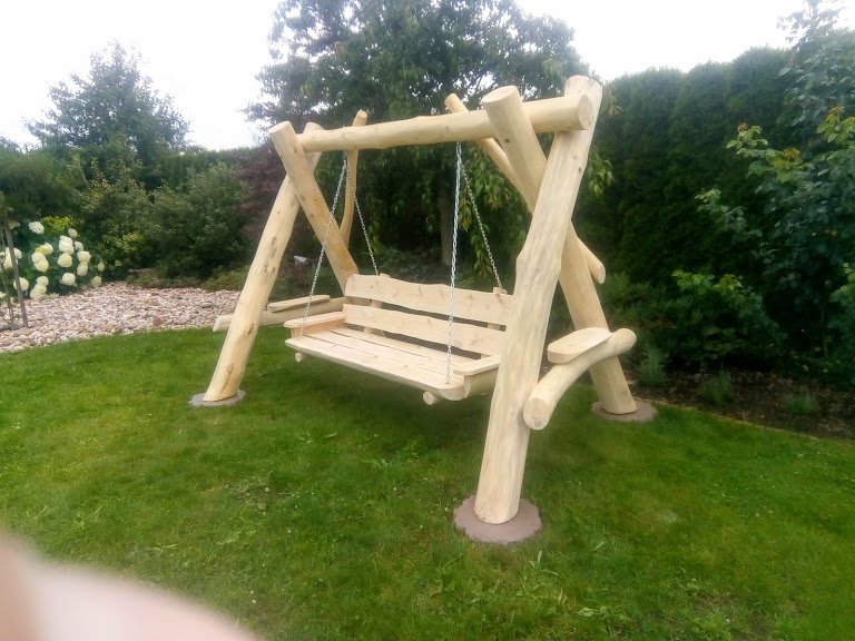 Zahradní dřevěná houpačka - 3