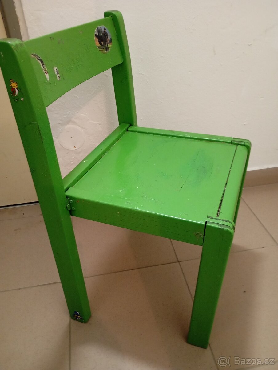 Retro dětská židlička - 3