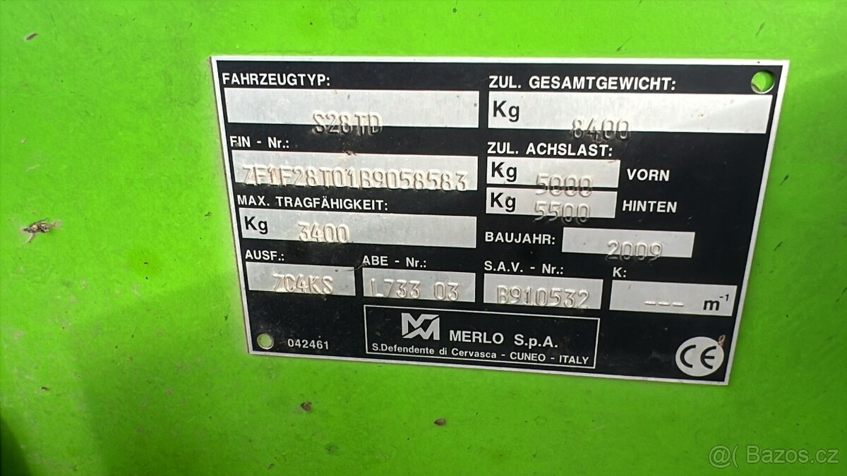 Merlo 34.10 a 34.7 - 3