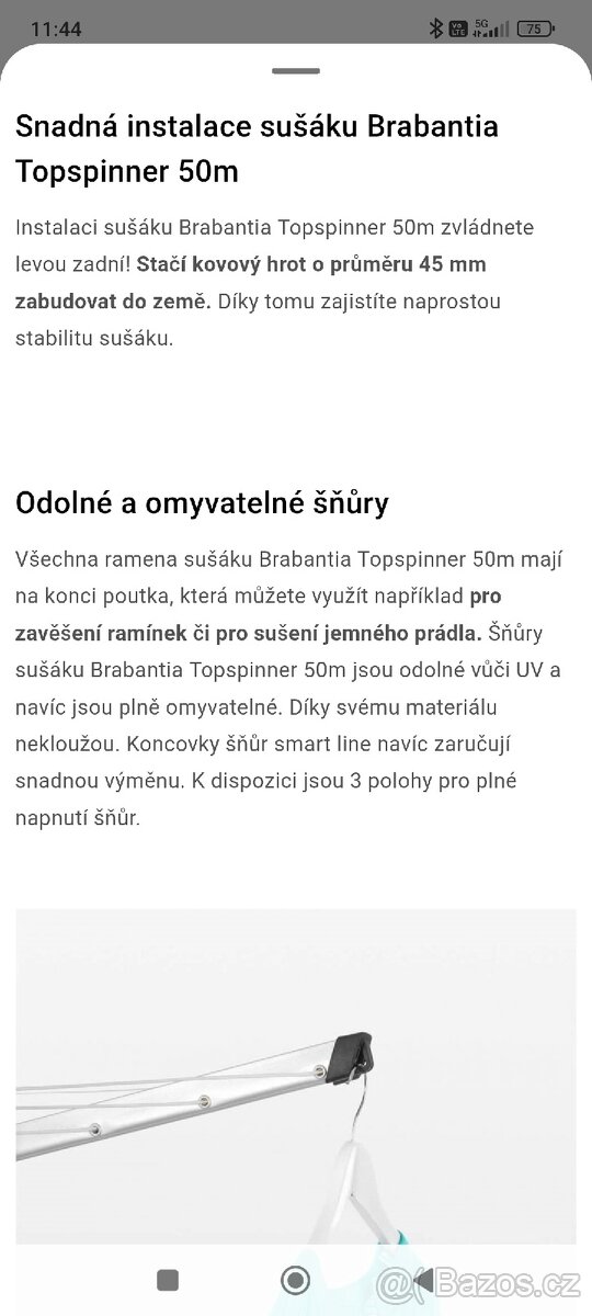 Nový Brabantia sušák Topspinner 50m - 3